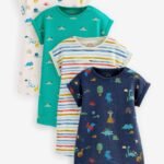 Next - Green Dinosaur Baby Rompers 4 Pack