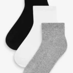 Next - 3 Pack Cushioned Mid Height Socks