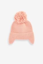 Next - Pink Pom Pom Trapper Hat - Image 2