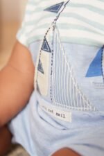 Next - Blue/White Boat Baby Rompers 3 Pack - Image 3