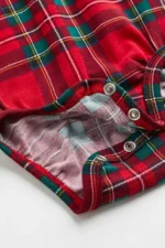 H&M - 2-piece Cotton Set Red/green plaid - Image 3