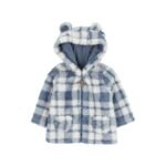 Carters-T plaid bear coat