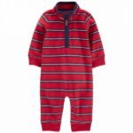 Carters-T Striped Fleece Jumpsuit