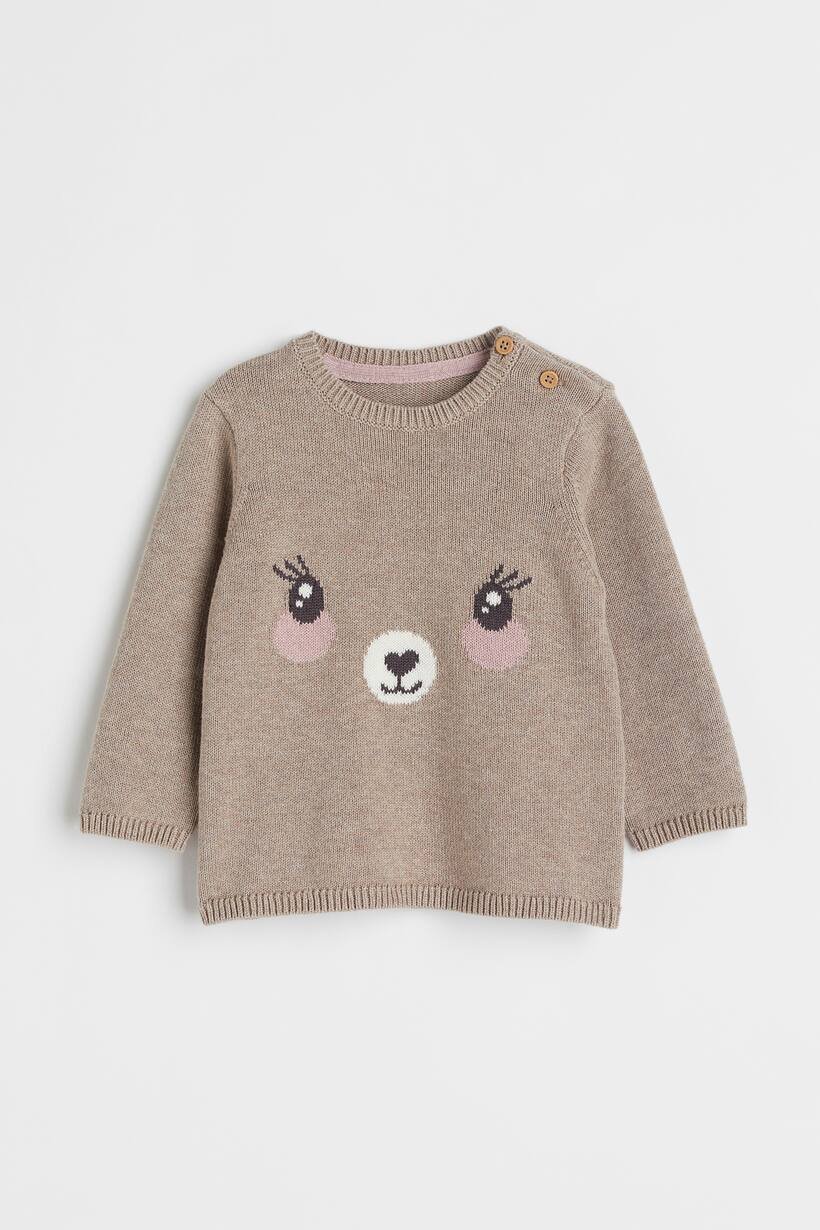 8813059f2c7c1e0f206373943105203fada7b273 H&M - FINE-KNIT COTTON JUMPER - Image 1