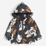 H&M - Hooded Jacket Dark gray/Minnie Mouse