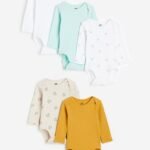 H&M - 5-pack Long-sleeved Bodysuits