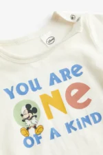 H&M - 2-pack printed pyjamas Light green/Mickey Mouse - Image 2