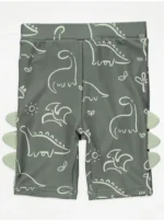 George - Sage Green Sunsafe Swim Top Shorts and Keppi Hat Set - Image 2