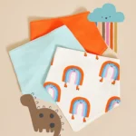 George - Little Angels Bright Dribble Bibs 3 Pack