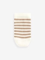 Next - Neutral/Blue Bears Cotton Rich Trainer Socks 7 Pack - Image 3