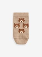 Next - Neutral/Blue Bears Cotton Rich Trainer Socks 7 Pack - Image 8