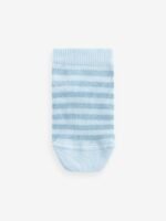 Next - Neutral/Blue Bears Cotton Rich Trainer Socks 7 Pack - Image 6