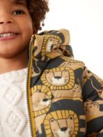 Next - Grey Lion Padded Coat - Image 3