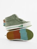 Next - Green Croc Wide Fit (G) Warm Lined High Top Touch Fastening Trainers - Image 3