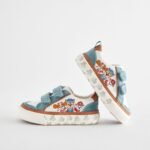 Next - Neutral Blue Paw Patrol Wide Fit (G) Two Strap Touch Fastening Shoes