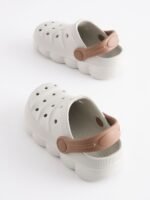 Next - Neutral Grey Clogs - Image 3