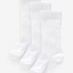 Next - White Knee High Baby Socks 3 Pack