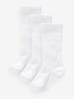 Next - White Knee High Baby Socks 3 Pack