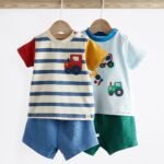 Next - Bright Baby T-Shirts And Shorts Set 2 Pack