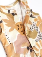 Next - Monochrome Palm Baby Jersey Vest Rompers 3 Pack - Image 5