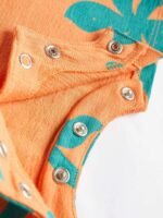 Next - Bright Palm Baby Jersey Vest Rompers 3 Pack - Image 4