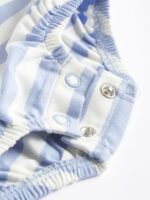 Next - Pale Blue Baby Bloomer Jersey Rompers 4 Pack - Image 4