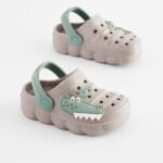 Next - Grey Crocodile Clogs