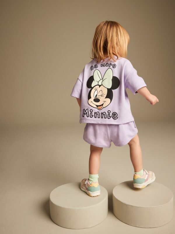 Next - Purple Disney 100% Cotton Shorts Set