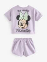 Next - Purple Disney 100% Cotton Shorts Set - Image 4