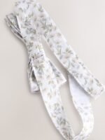 Next - White Floral Floral Bow 100% Cotton Tie - Image 2