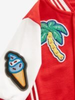 Next - Bright Red Letterman 100% Cotton Jacket - Image 7