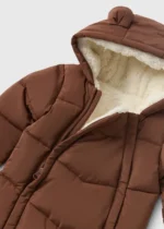 Matalan - Baby Brown Padded Showerproof Snowsuit - Image 2