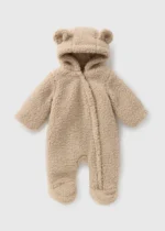 Matalan - Baby Brown Borg Snowsuit