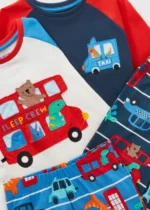 MATALAN 2 Pack Boys Transport Pyjama Sets - Image 2