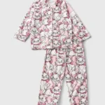 MATALAN Disney Girls Pink Marie Fleece Pyjama Set