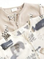 Next Grey Fleece Baby Sleepsuits 2 Pack - Image 4