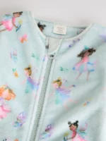Next Mint Green Fairy Baby Zip Fleece Sleepsuit - Image 5