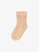 Next Pink/Neutral Baby Cable Socks 7 Pack - Image 7