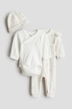 H&M 3-piece cotton jersey gift set
