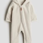 H&M Hooded fleece all-in-one suit