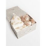 Tu Clothing - 6 piece Bear Print Newborn Starter Set with blanket Sainsbury's