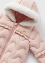 Matalan Baby Pink Frill Showerproof Snowsuit - Image 2