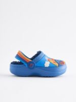 Next Blue Dinosaur Lined Clog Slippers - Image 3