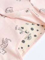 Next Pink Mono 4 Pack Baby Footless Sleepsuits - Image 5