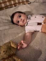 Next Apricot Orange Shirt Body, Shorts and Braces Baby 4 Piece Set - Image 5