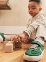 Next - Green Standard Fit (F) Touch Fastening Elastic Lace Trainers - Image 2