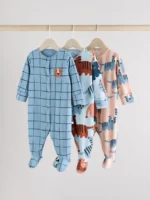 Next Navy Sleepsuits 3 Pack