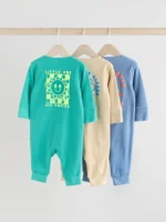 Next Blue Sleepsuits 3 Pack - Image 5