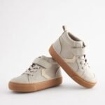 Next - Buy Neutral Standard Fit (F) Elastic Lace Touch Fastening Chevron Boots