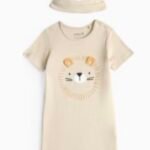 Tu Clothing - Brown Lion Novelty Romper & Hat Set